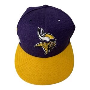 Minnesota Vikings Mens Hat 7 1/4 Fitted Purple Cap New Era‎ 59Fifty Football NFL